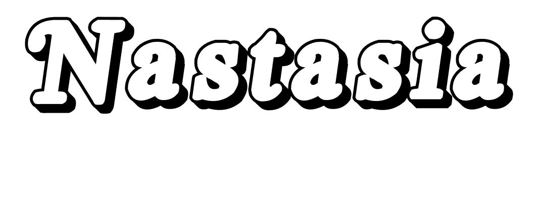 Coloriage Nastasia - Prénom à imprimer
