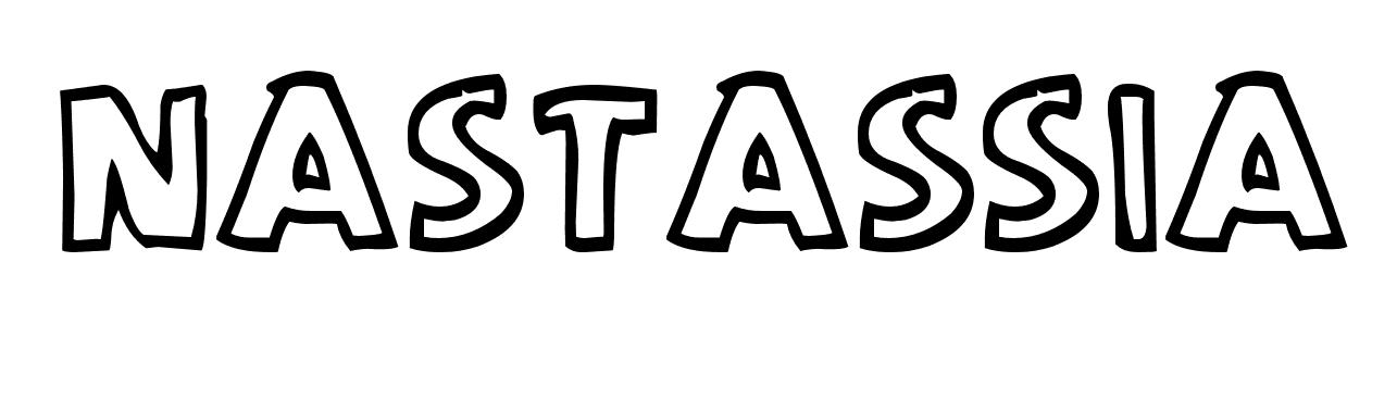 Coloriage Nastassia - Prénom à imprimer