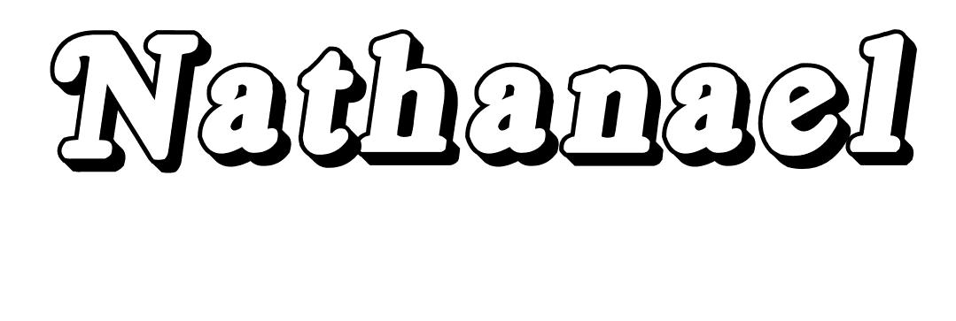Coloriage Nathanael - Prénom à imprimer