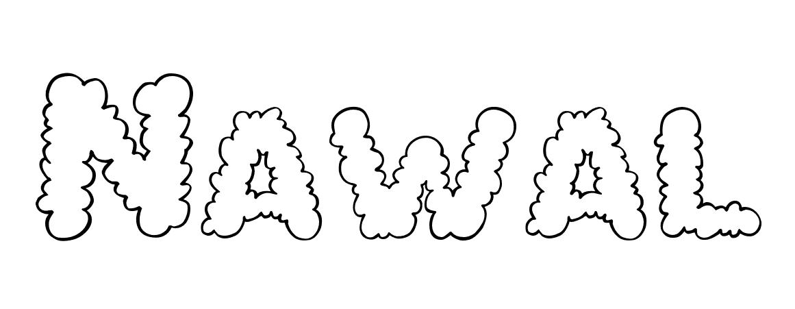 Coloriage Nawal - Prénom à imprimer