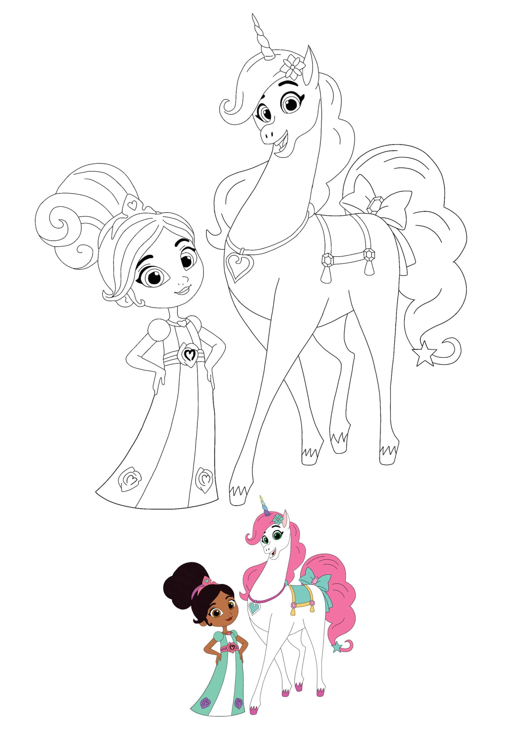 Coloriage Princesse