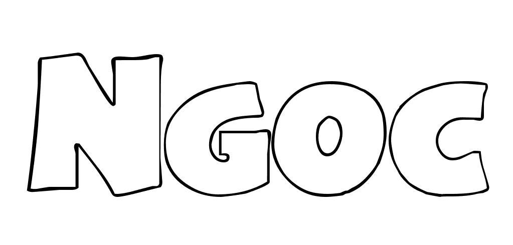 Coloriage Ngoc - Prénom à imprimer