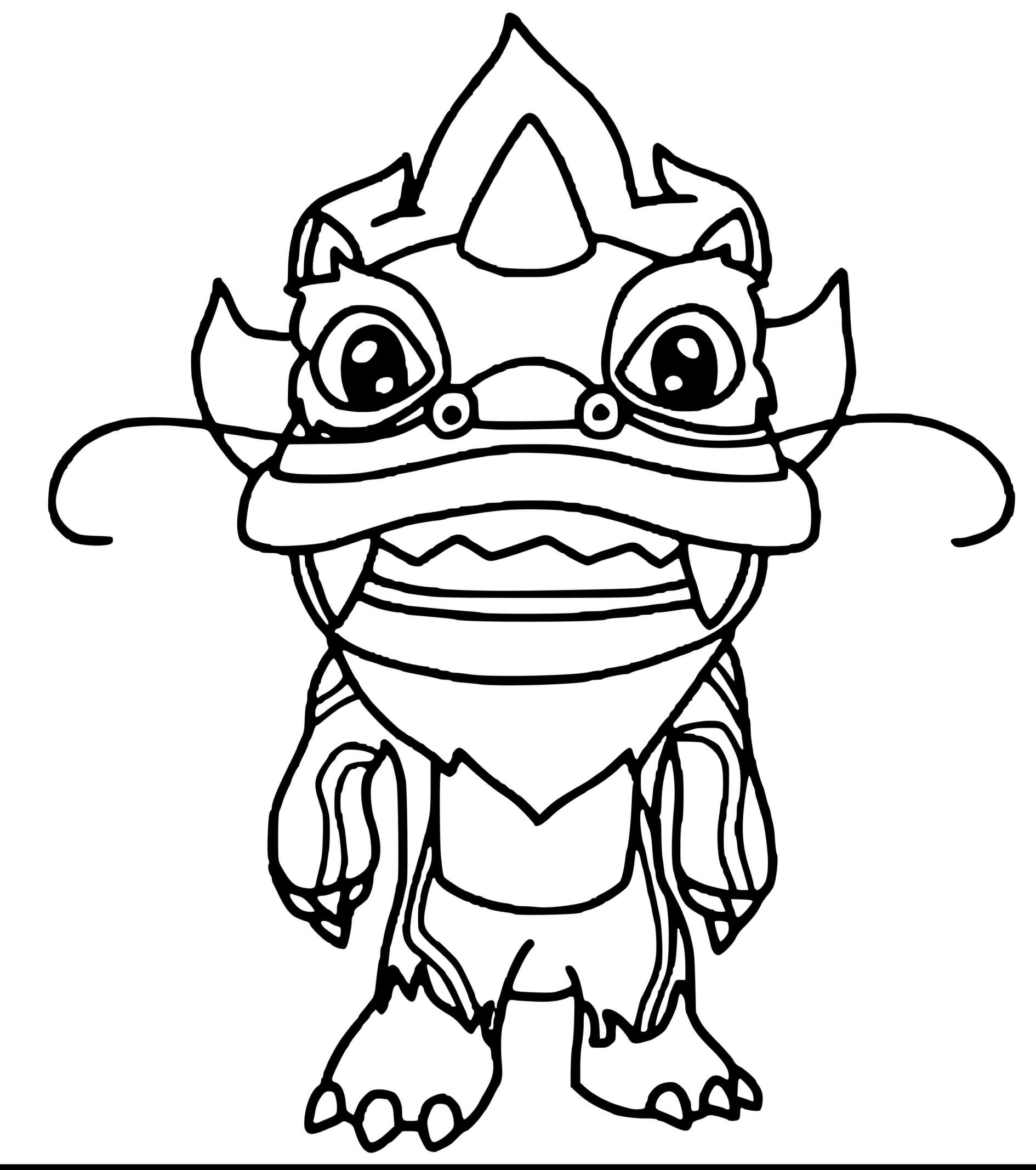 Coloriage Nian Beast Dragon Stumble Guys - Stumble guys à imprimer
