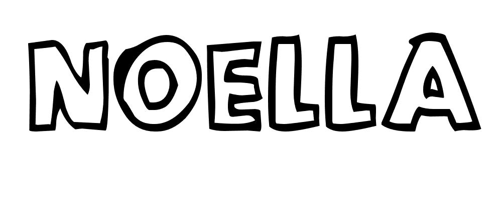 Coloriage Noella - Prénom à imprimer