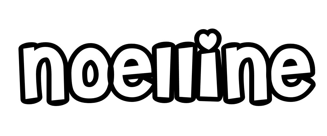 Coloriage Noelline - Prénom à imprimer