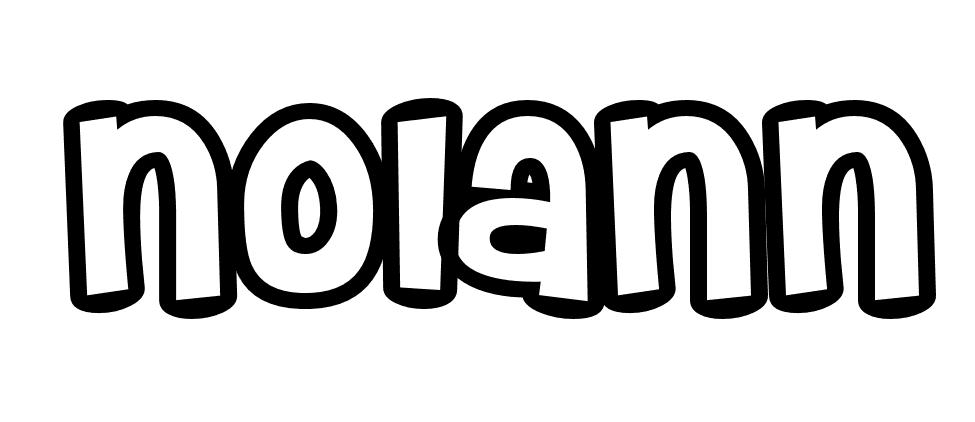 Coloriage Nolann - Prénom à imprimer