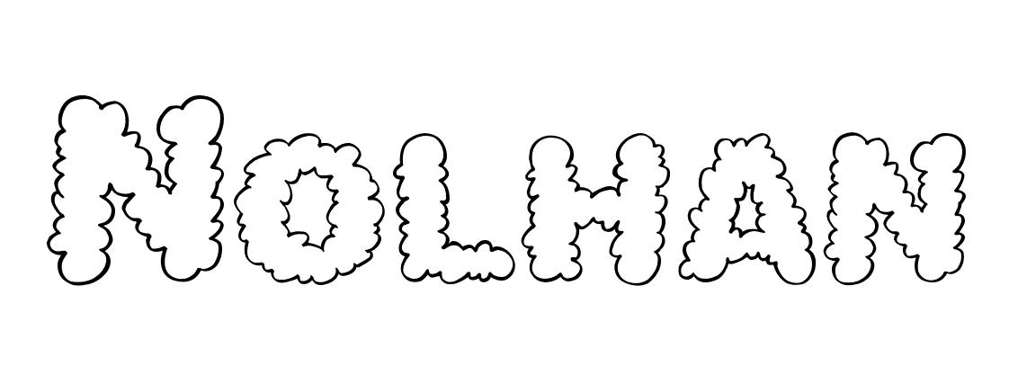 Coloriage Nolhan - Prénom à imprimer