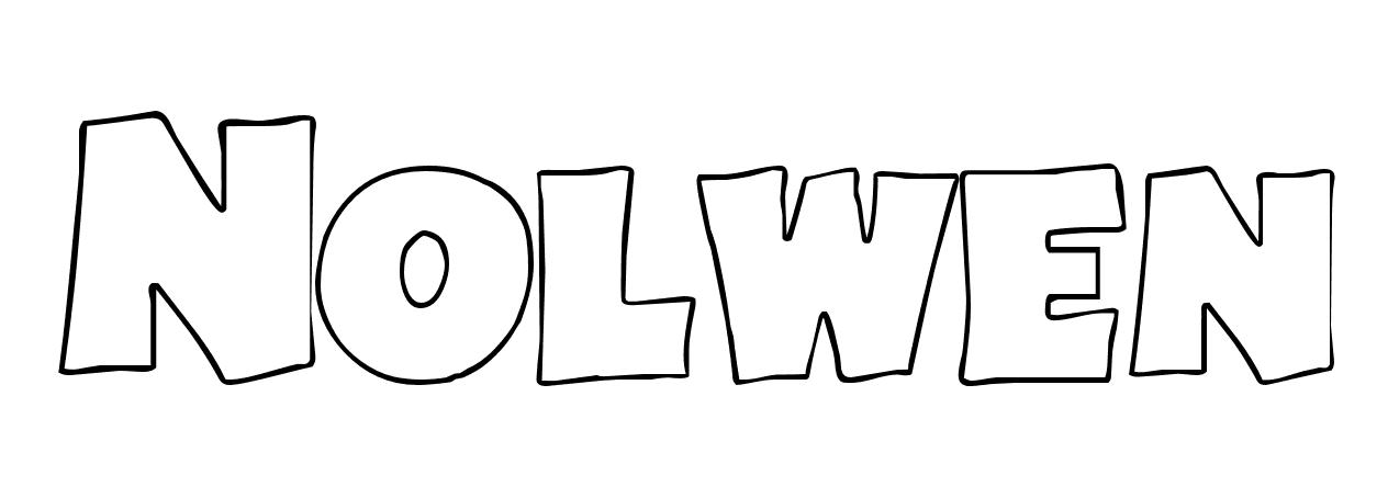 Coloriage Nolwen - Prénom à imprimer