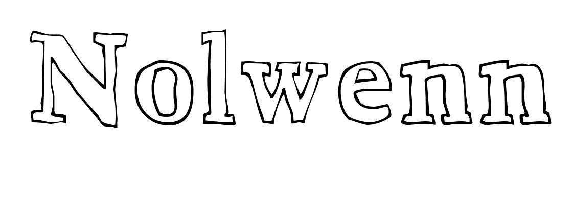 Coloriage Nolwenn - Prénom à imprimer