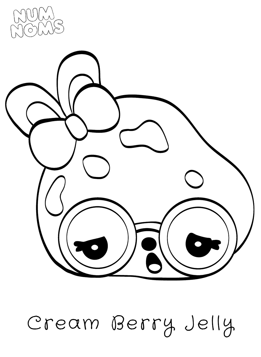 Coloriage Num Noms Cream Berry Jelly - Num noms à imprimer