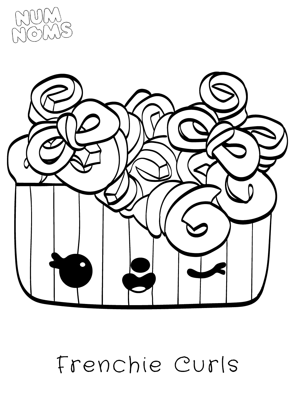 Coloriage Num Noms - Num noms à imprimer