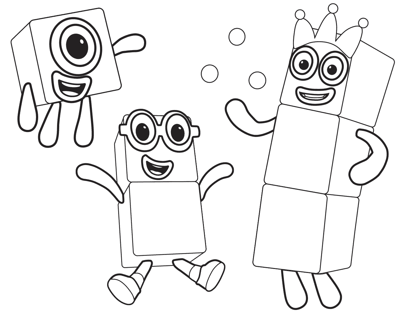 Coloriage Numberblocks - Numberblocks à imprimer