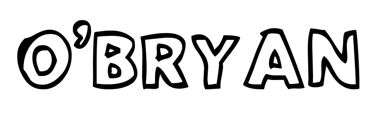 Coloriage O Bryan - Prénom à imprimer