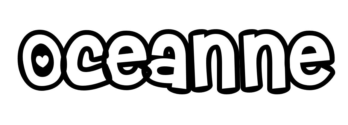 Coloriage Oceanne - Prénom à imprimer