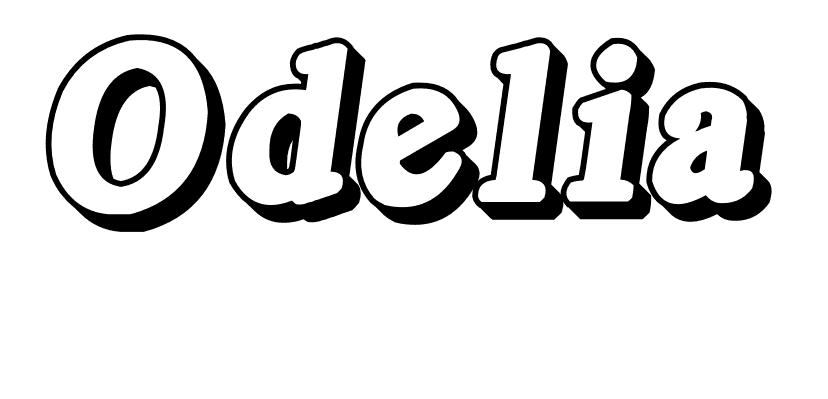 Coloriage Odelia - Prénom à imprimer