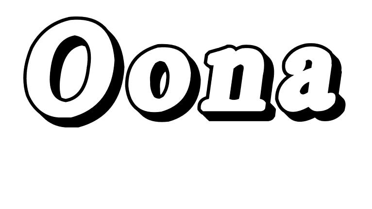 Coloriage Oona - Prénom à imprimer