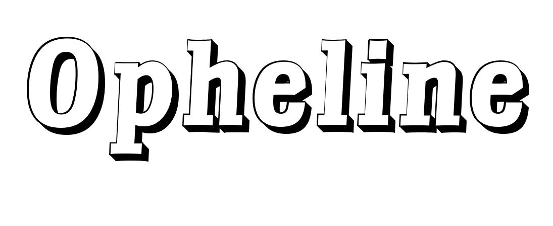 Coloriage Opheline - Prénom à imprimer