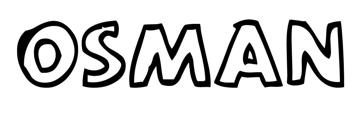 Coloriage Osman - Prénom à imprimer