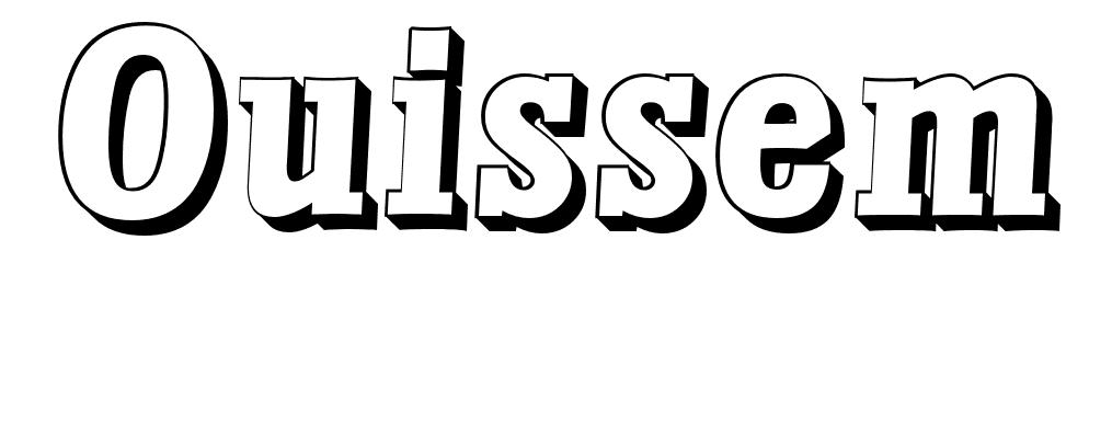Coloriage Ouissem - Prénom à imprimer