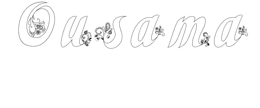 Coloriage Ousama - Prénom à imprimer