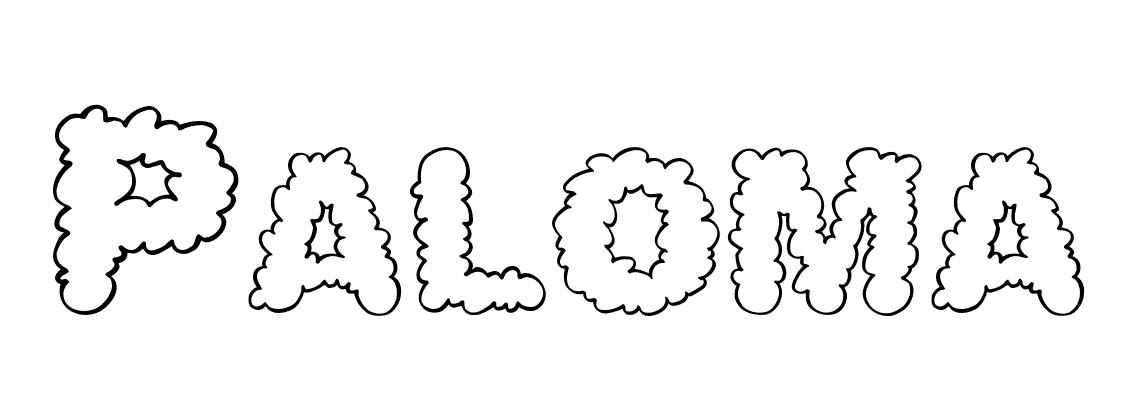 Coloriage Paloma - Prénom à imprimer