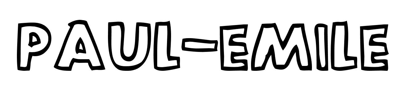 Coloriage Paul Émile - Prénom à imprimer