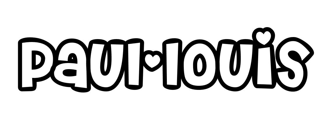 Coloriage Paul Louis - Prénom à imprimer