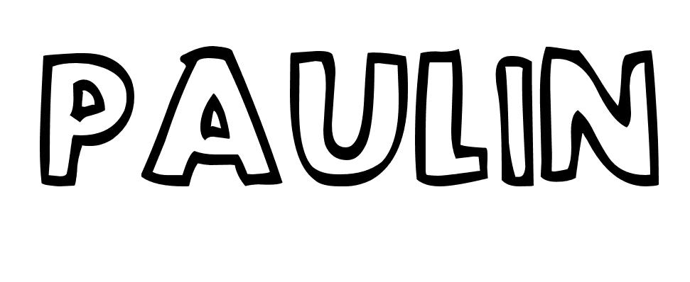 Coloriage Paulin - Prénom à imprimer