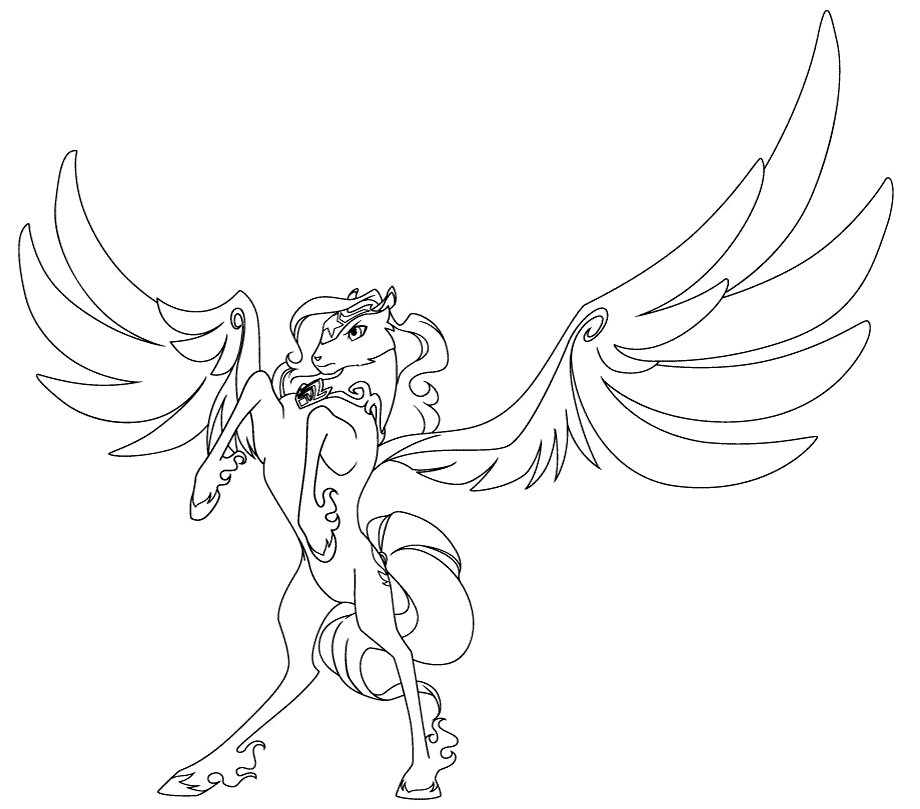 Coloriage Pegasus Amaru Coloring Page - Lolirock à imprimer