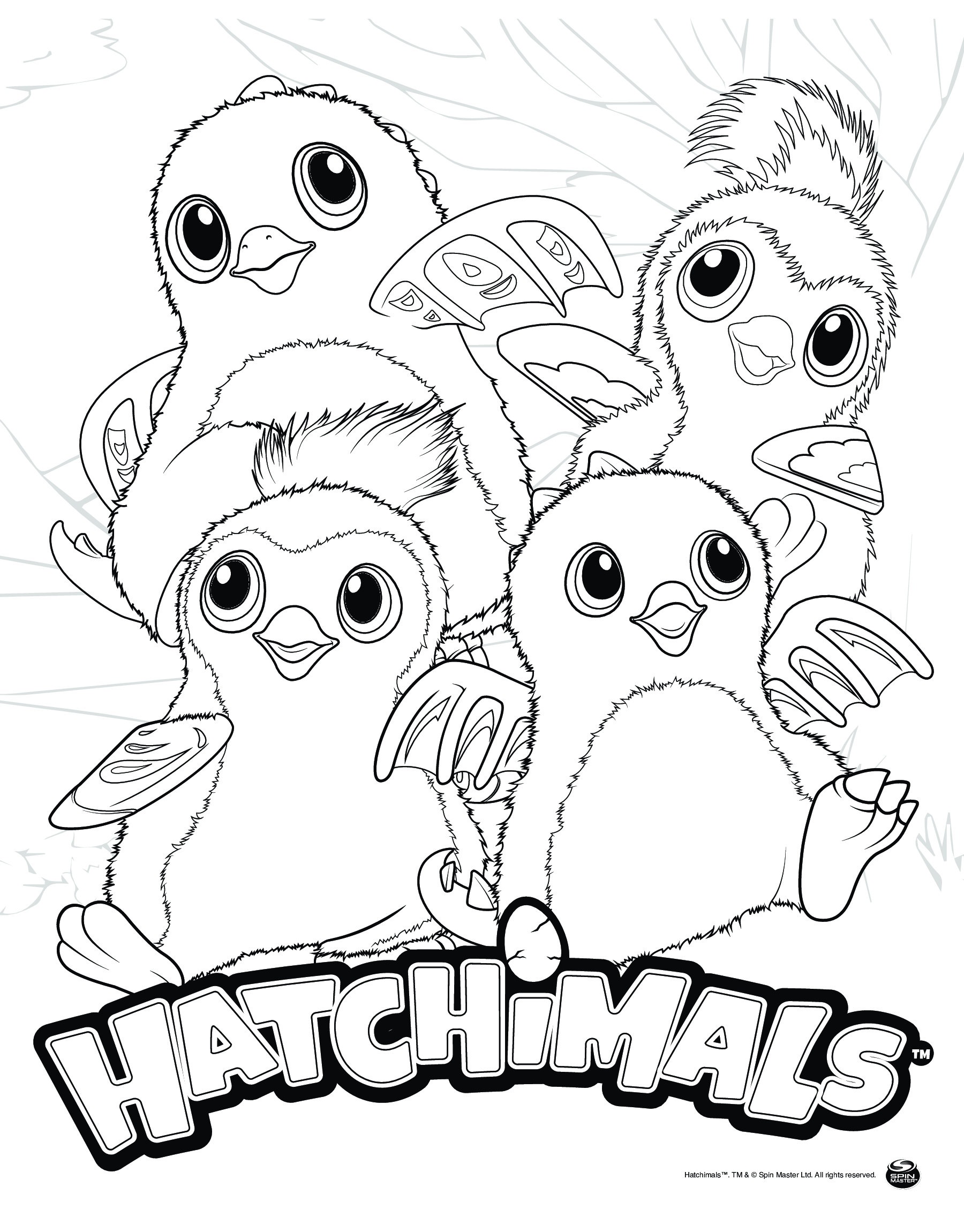 Coloriage Penguala Draggle Dance Party - Hatchimals à imprimer