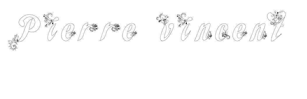 Coloriage Pierre Vincent - Prénom à imprimer