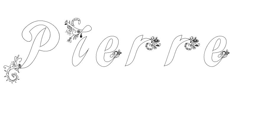 Coloriage Pierre - Prénom à imprimer