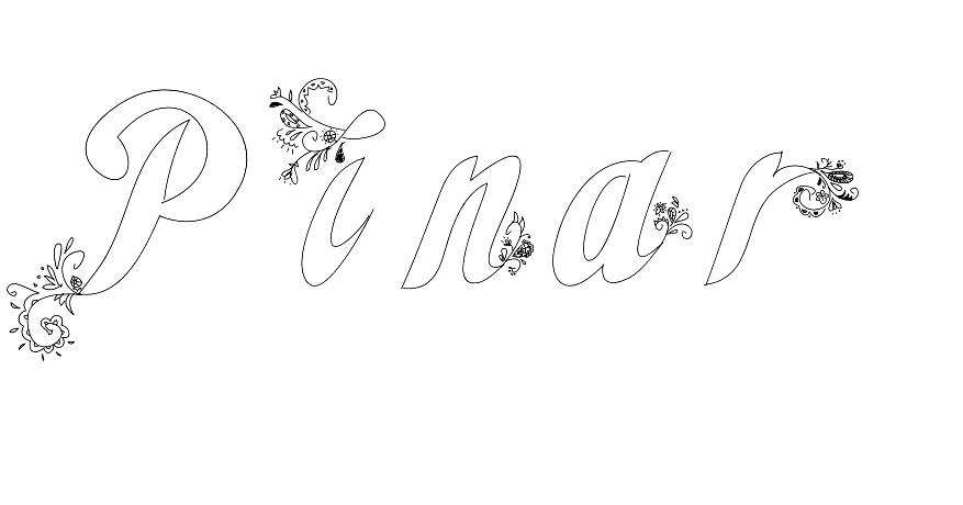 Coloriage Pinar - Prénom à imprimer