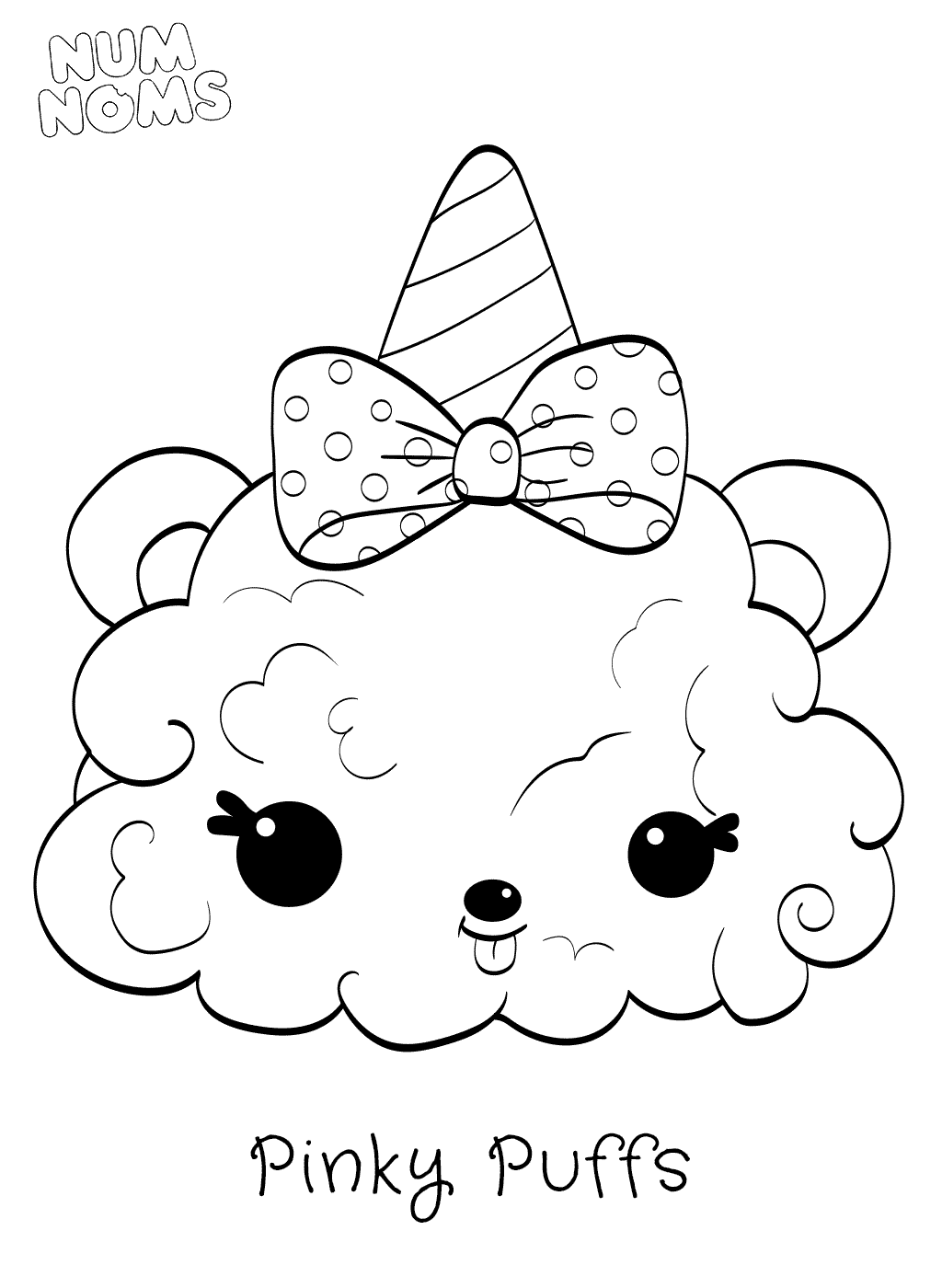 Coloriage Pinky Puffs Num Noms Série 2 - Num noms à imprimer