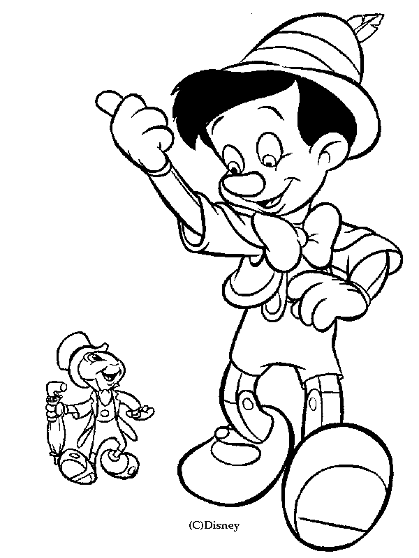 Coloriage Pinocchio
