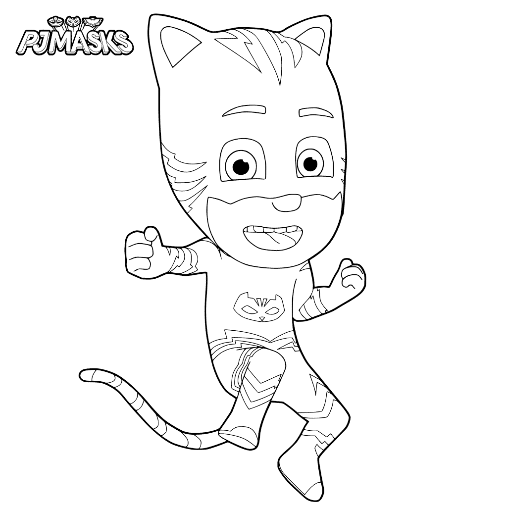 Coloriage Pj Masks Pyjamasques - Pyjamasques à imprimer