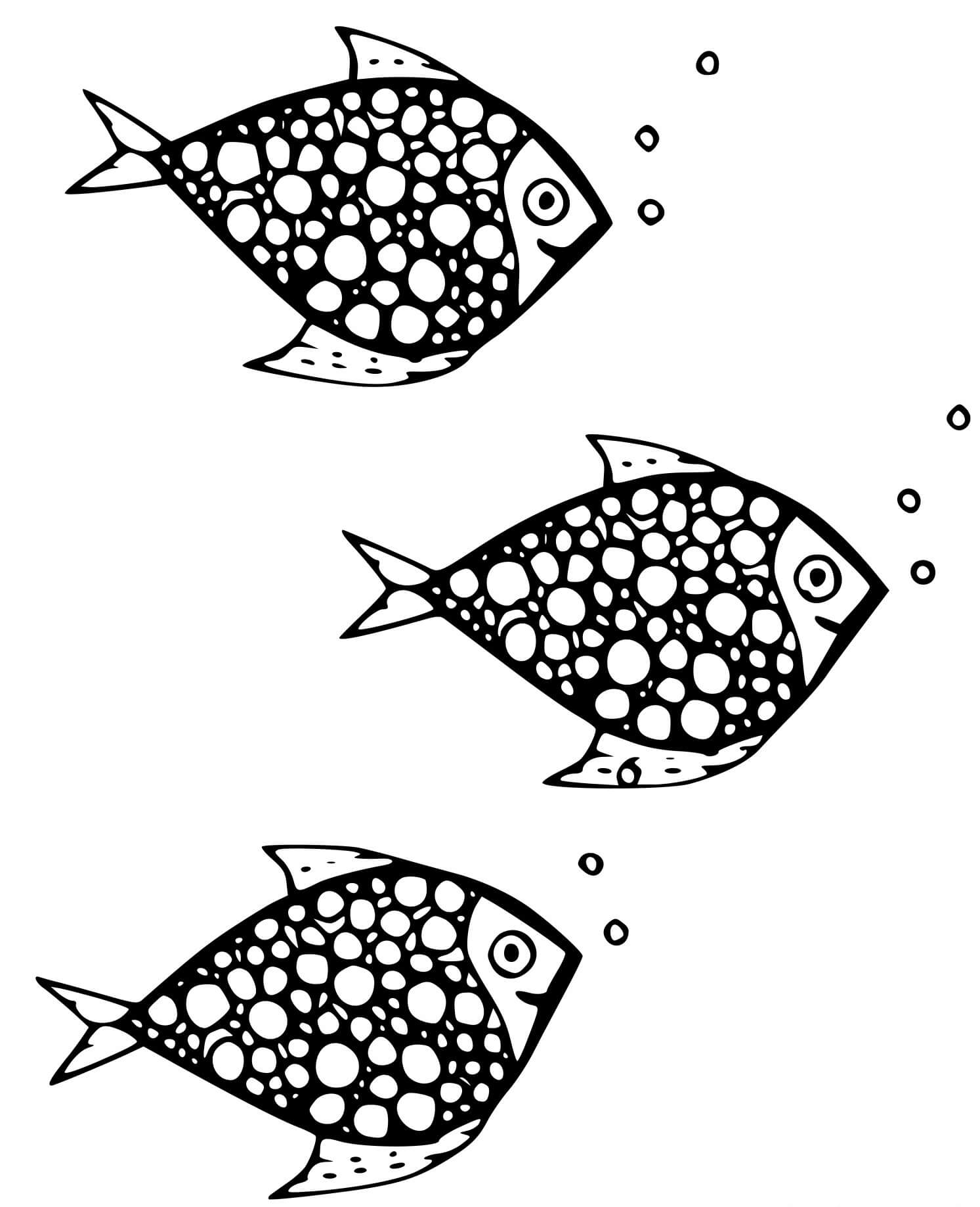 Coloriage Poisson Polypteriformes Dans Les Eaux Douces De L'Afrique - Poisson à imprimer
