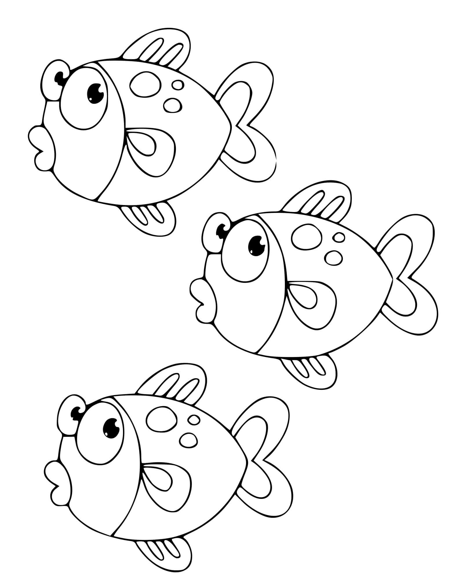 Coloriage Poissons Gnathostomates Avec Machoires - Poisson à imprimer