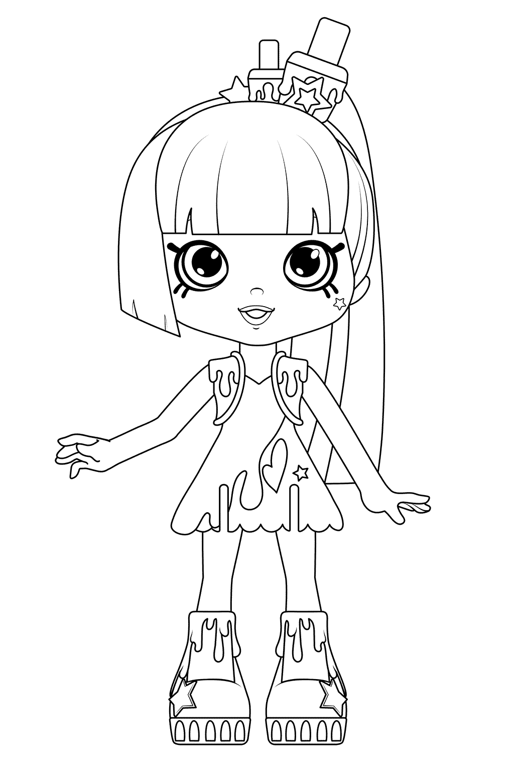 Coloriage Polli Polish From Season Happy Places - Shoppies dolls à imprimer