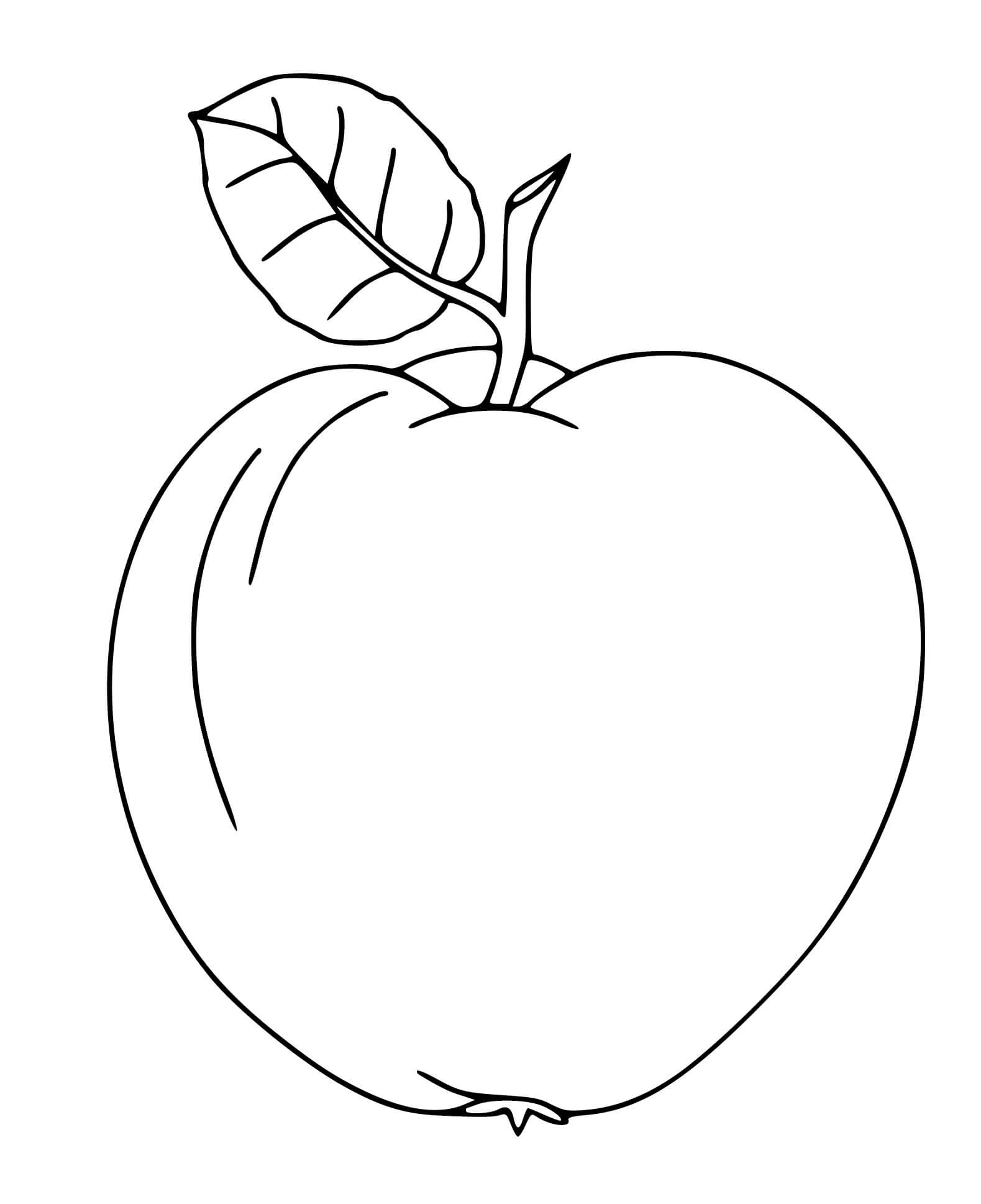 Coloriage Pomme - Maternelle à imprimer