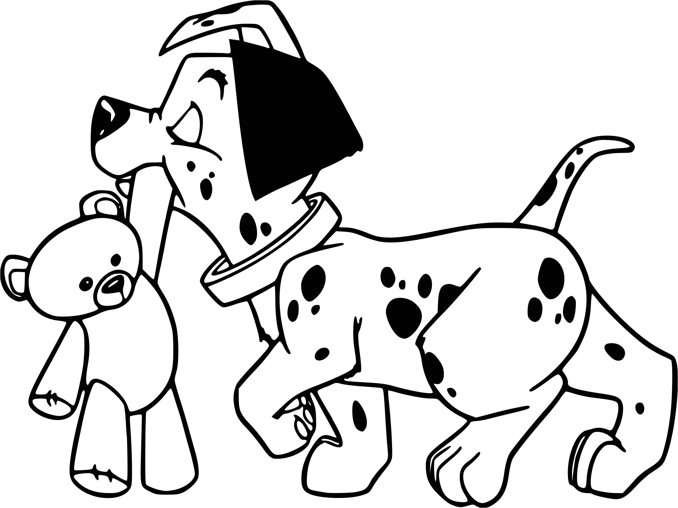 Coloriage Pongo De Walt Disney Les 101 Dalmatiens - Alphabet disney à imprimer