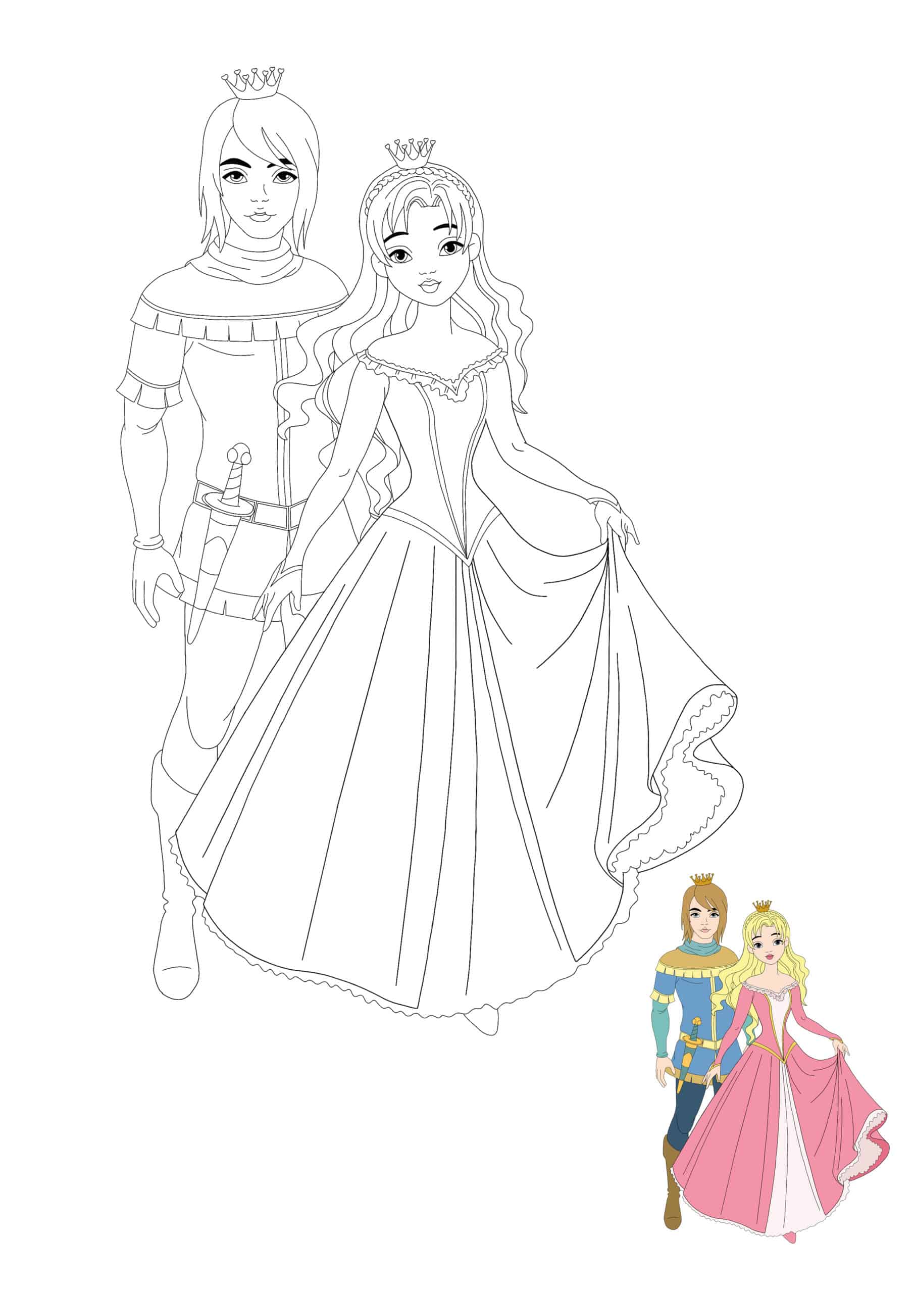 Coloriage Princesse