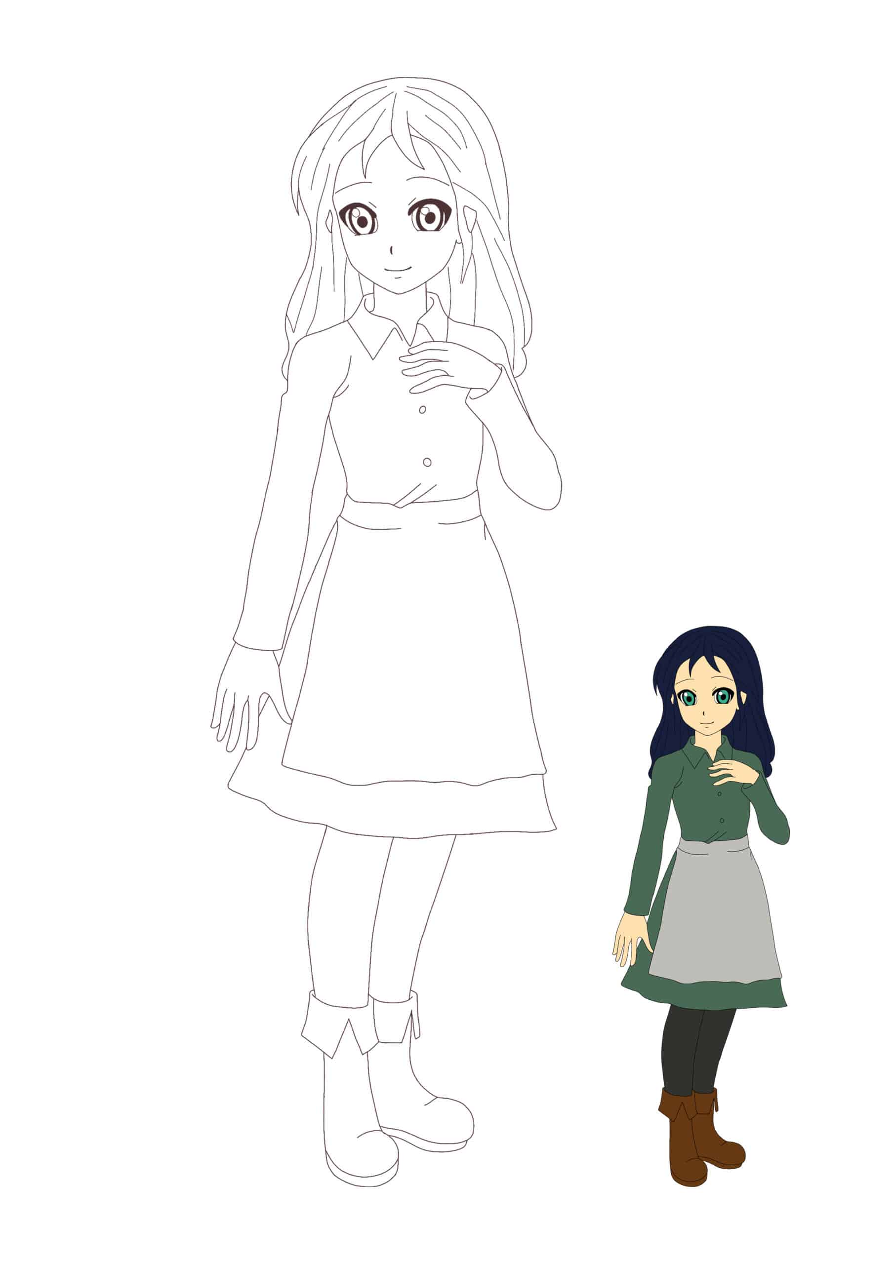 Coloriage Princesse Sarah - Princesse à imprimer