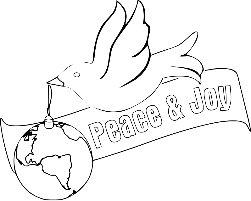 Coloriage Printable Peace - Paix à imprimer