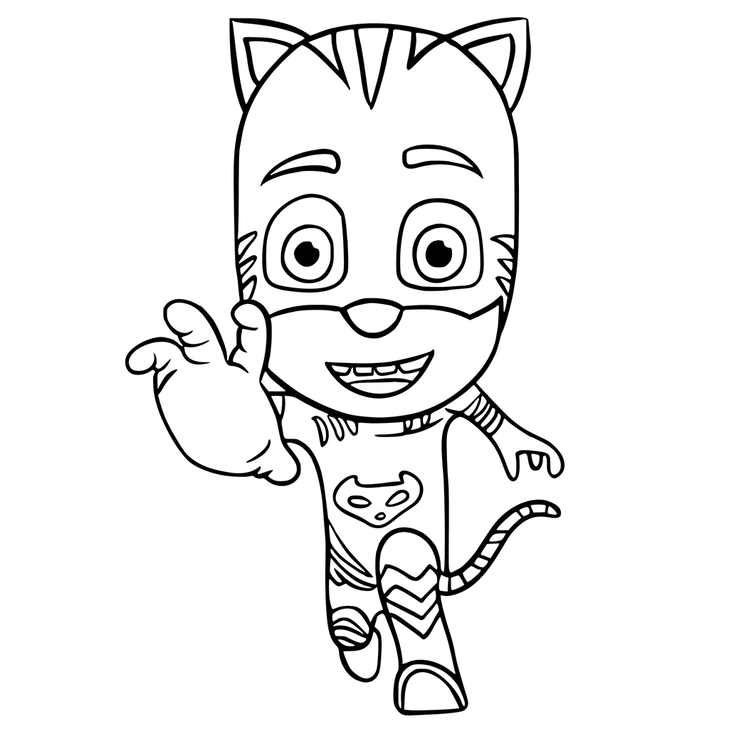 Coloriage Pyjamasques Catboy Connor - Pyjamasques à imprimer