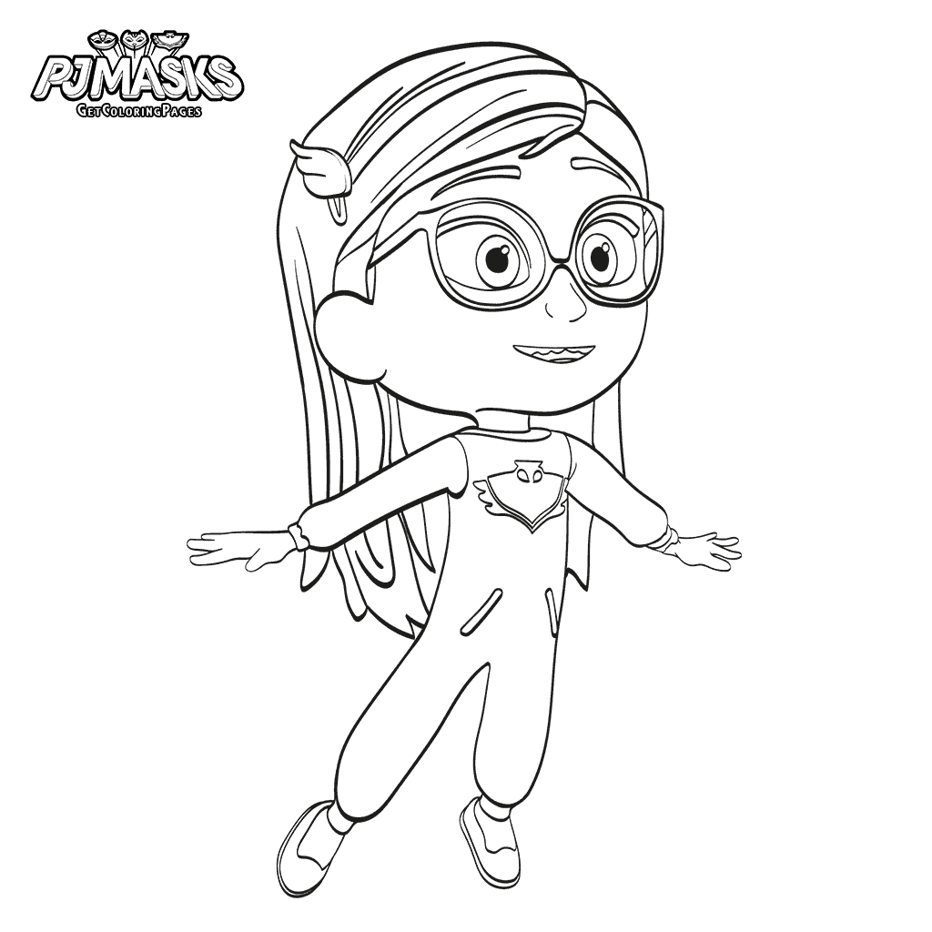 Coloriage Pyjamasques Pajama Hero - Super héros à imprimer