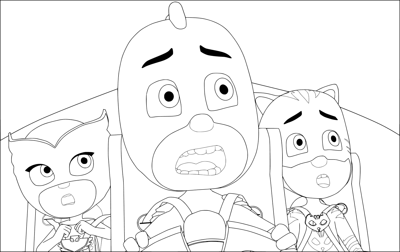 Coloriage Pyjamasques In Gekko Mobile - Pyjamasques à imprimer