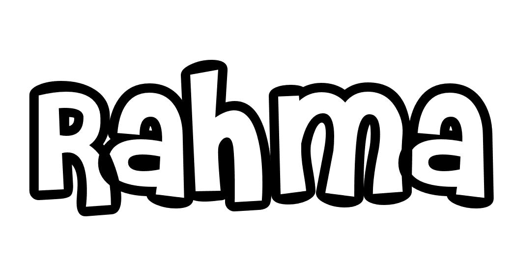Coloriage Rahma - Prénom à imprimer
