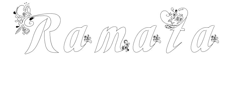 Coloriage Ramata - Prénom à imprimer