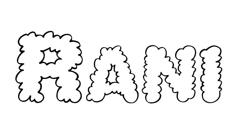 Coloriage Rani - Prénom à imprimer